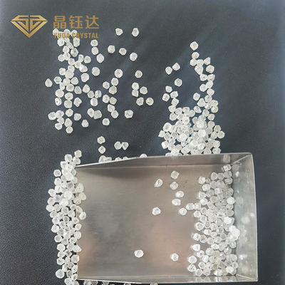 الماس مصنوعی DEF رنگ در مقابل شفافیت HPHT Rough Diamond Synthetic Diamond 1.0 تا 1.5 قیراط