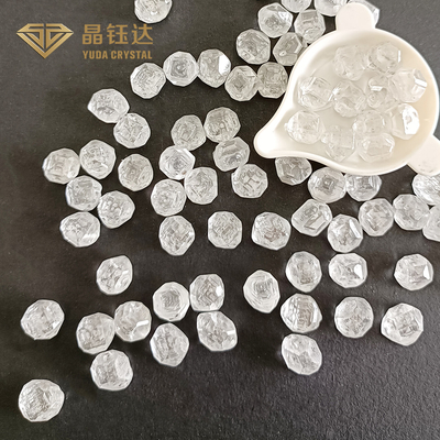 جواهرات DEF Round HPHT Uncut Lab Grown Diamonds VVS VS SI Clarity 3-10 قیراط