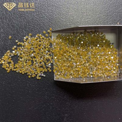 1.0 mm تا 4.0 mm HPHT مونو کریستالی الماس دمای بالا با فشار بالا زرد