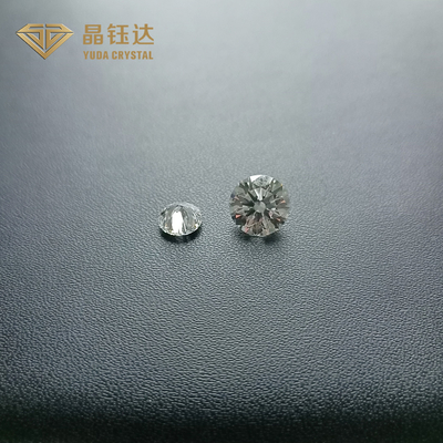 1.0ct 2.0ct 3.0ct گرد برلیانت برش گشوده آزمایشگاه رشد الماس HPHT برای حلقه