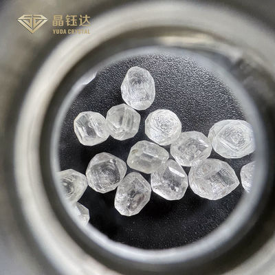 کریستال یودا 3.0 - 4.0 ct سفید VVS VS HPHT الماس های خام غیر برش شده الماس های آزمایشگاهی مصنوعی