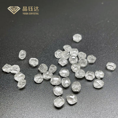 کریستال یودا 3.0 - 4.0 ct سفید VVS VS HPHT الماس های خام غیر برش شده الماس های آزمایشگاهی مصنوعی