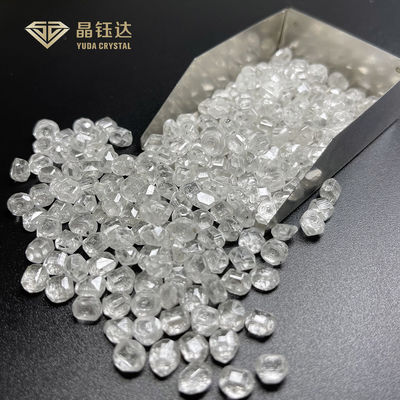 1.0 - 1.5 قیراط HTHP الماس خام آزمایشگاهی رشد نشده سفید HPHT الماس خام برای ساخت حلقه های الماس آزمایشگاهی