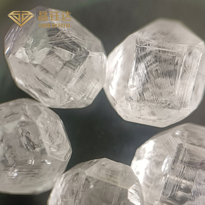 الماس های خام HPHT 8.0ct الماس های تولید شده در آزمایشگاه رنگ سفید VVS VS
