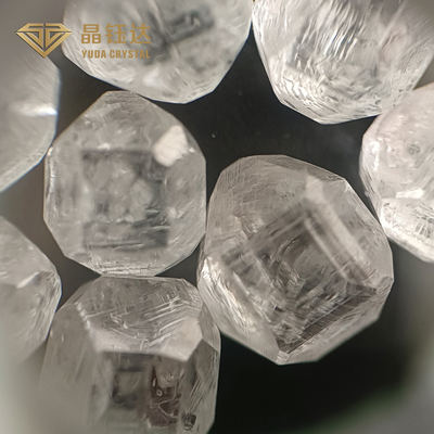 مربع دور 10ct رنگ GH VS وضوح HPHT الماس های خام برای جواهرات