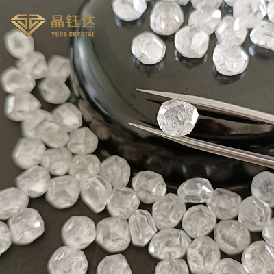 مربع دور 10ct رنگ GH VS وضوح HPHT الماس های خام برای جواهرات