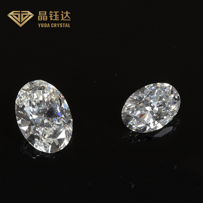 1.0 تا 2.0ct HPHT Gia الماس آزمایشگاهی رشد سفید شکل بیضی